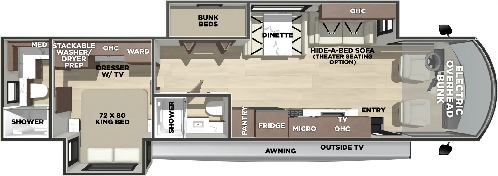 Georgetown 5 Series Gt5 36F5 Floorplan